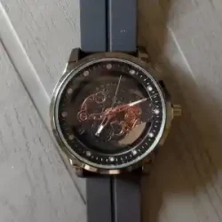luxury transparent copper Black analog watch - for men and boys